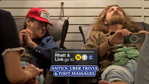 Antics, Uber Trivia and Foot Massages