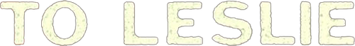 To Leslie logo