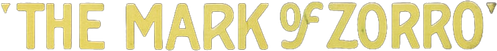 The Mark of Zorro logo