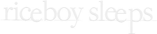 Riceboy Sleeps logo