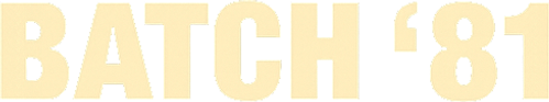 Batch '81 logo