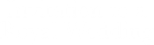 Invitation to a Royal Wedding logo